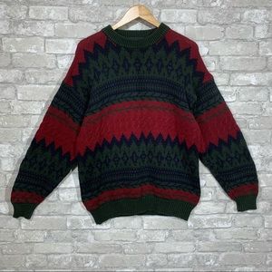 Woods & Gray Men's XL Grandpa Sweater 100% Cotton Crewneck Tight Knit